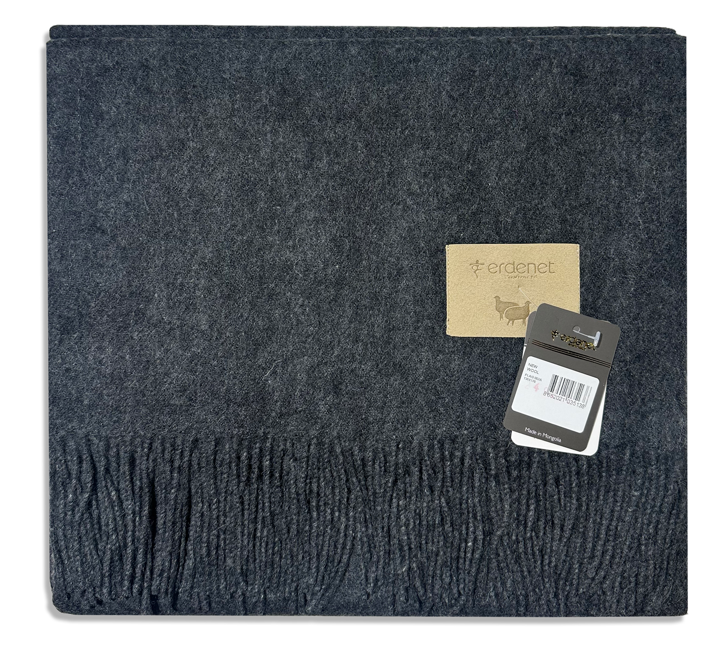 Yak & Sheep wool Plaid-Yak wool 70%, Sheep wool 30%