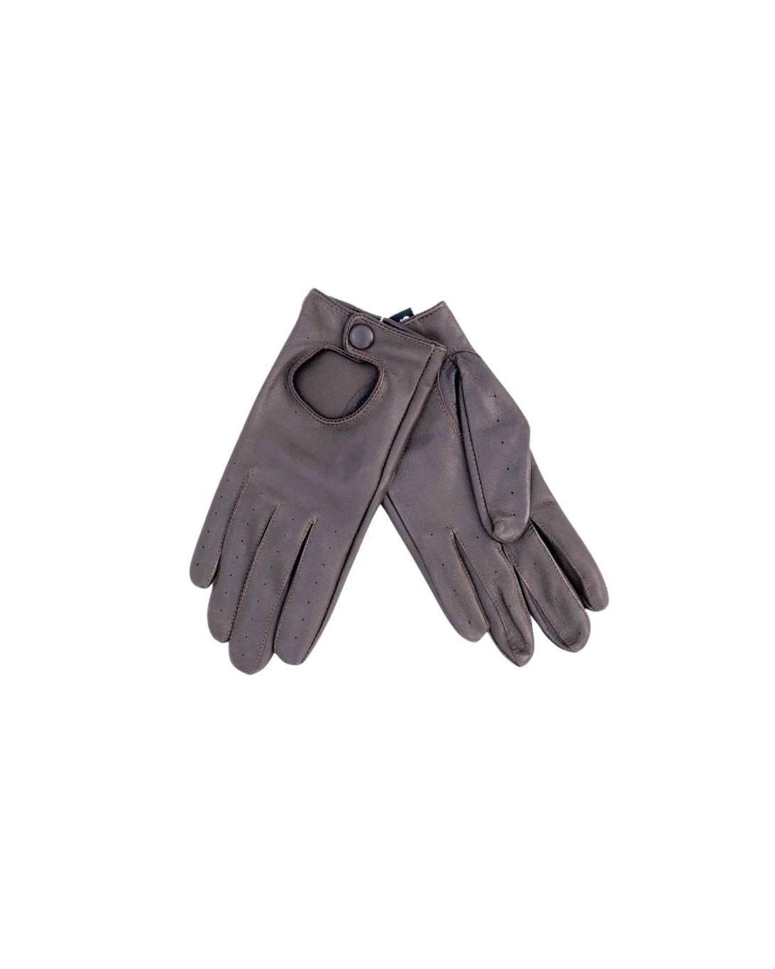 Driving Leather Gloves Light brown for Women