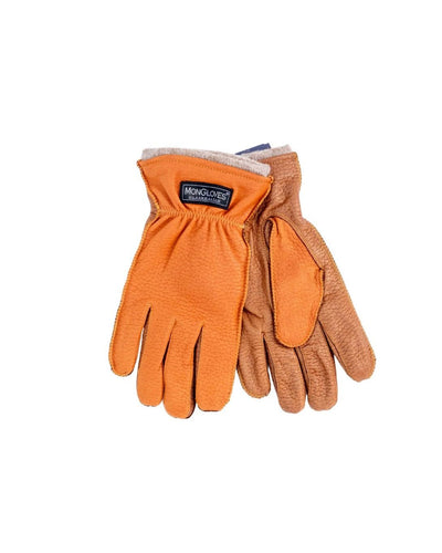 Dual-tone Leather Gloves with Wool lining for Men