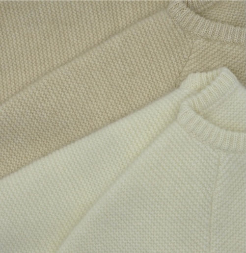 Cashmere wrap sweater for babies