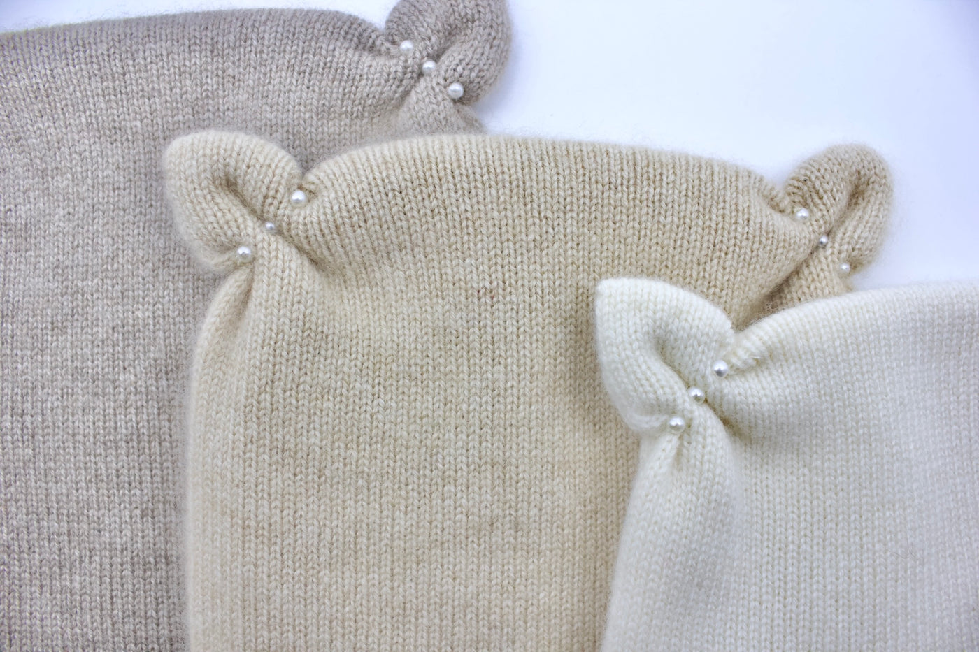 Cashmere baby hat with ears