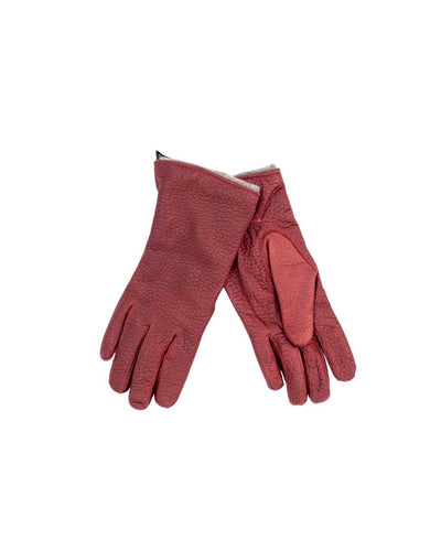 Classic Leather Gloves Burgundy for Women