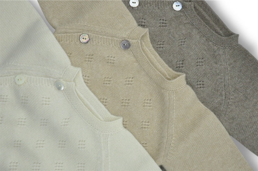 Cashmere cardigan for babies