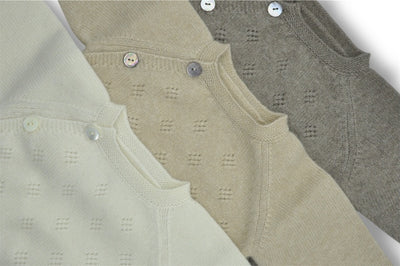 Cashmere cardigan for babies
