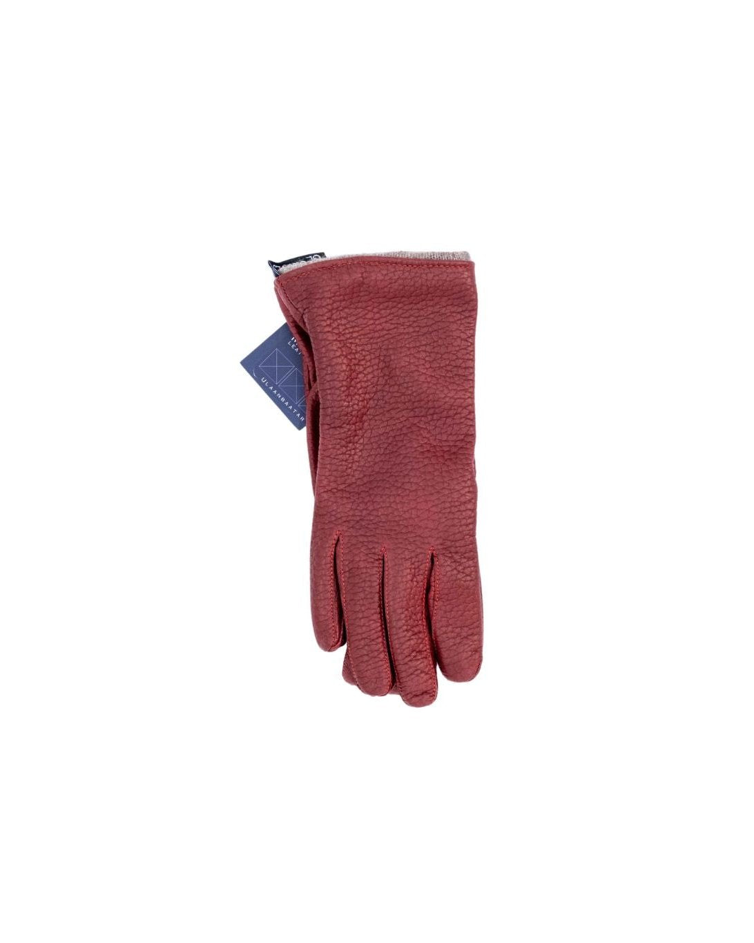 Classic Leather Gloves Burgundy for Women