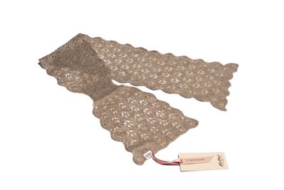 A lace knitted cashmere scarf