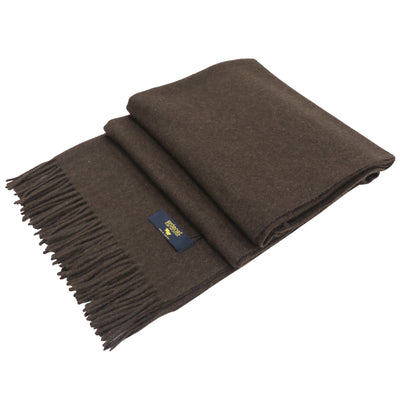 Yak Wool Plaid, Dark Brown