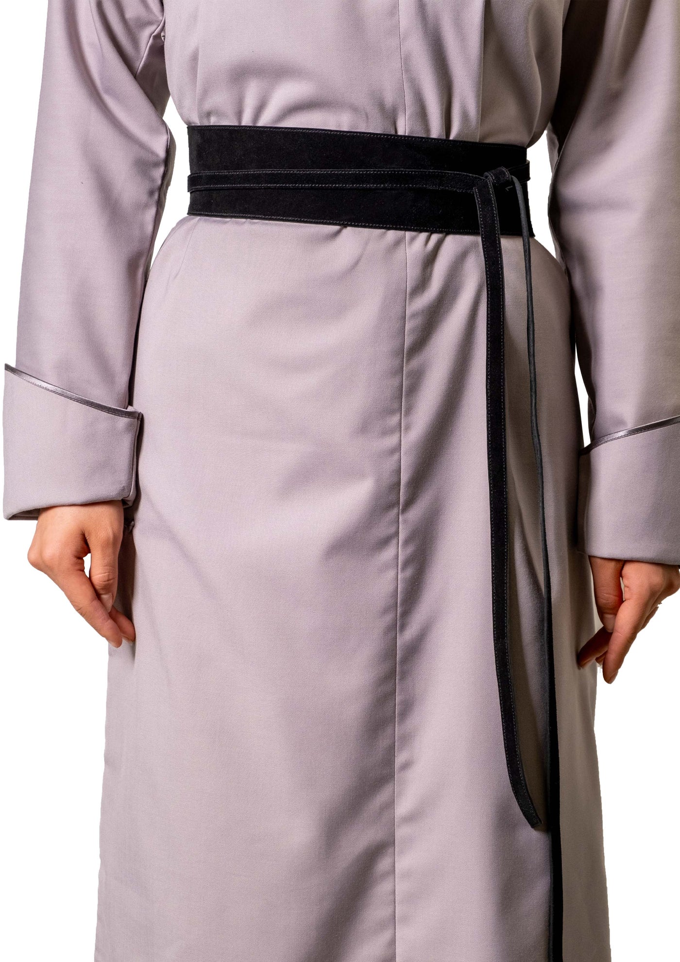 Reversible Obi Belt, Black and Blue