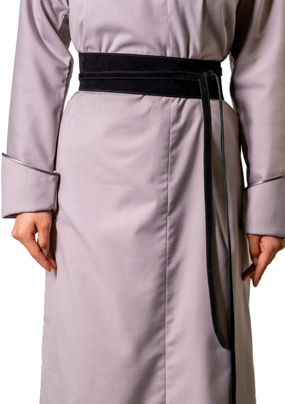 Reversible Obi Belt, Black and Blue