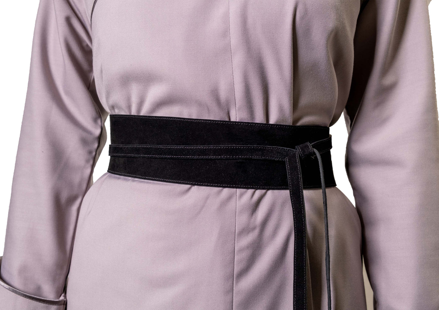 Reversible Obi Belt, Black and Blue